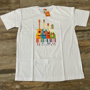 NWT Cebu Philippines T-shirt Size Xl Colorful Guitars